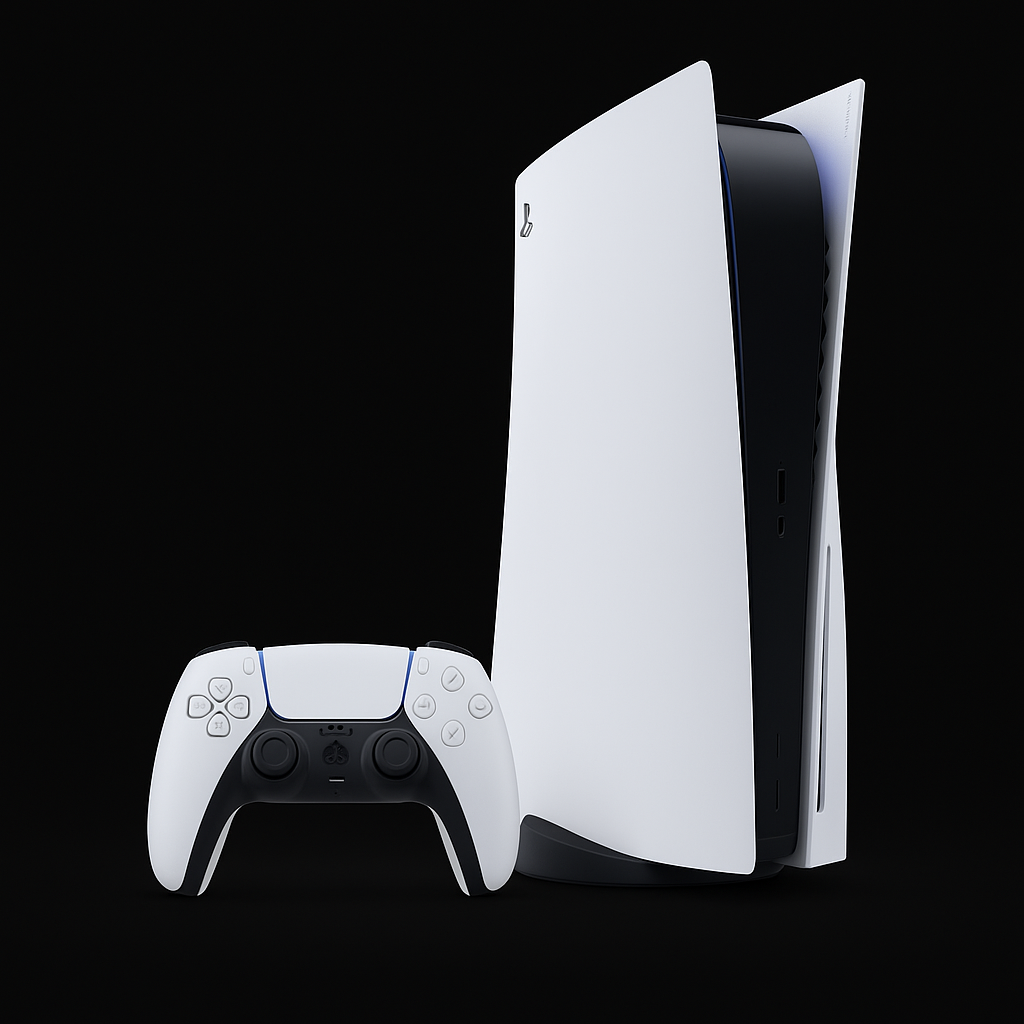 PS5 console and controller