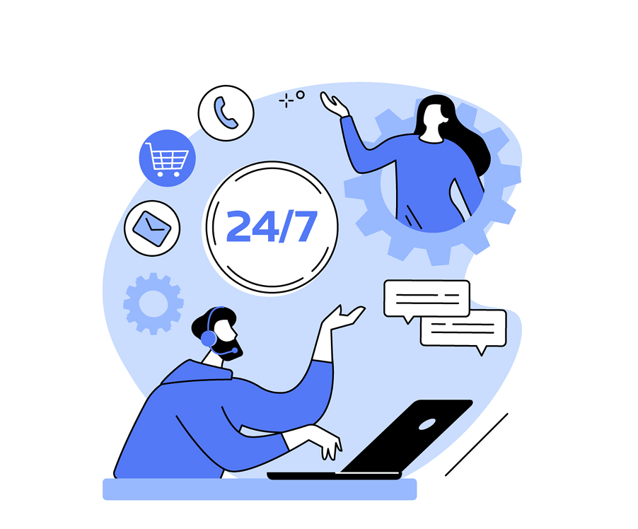 دعم 24/7