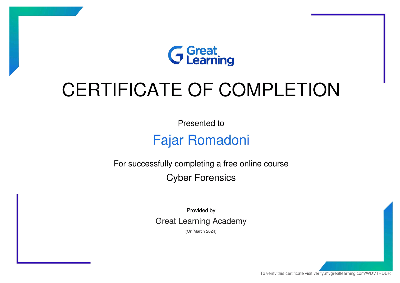 Great Learning - Cyber forensic
